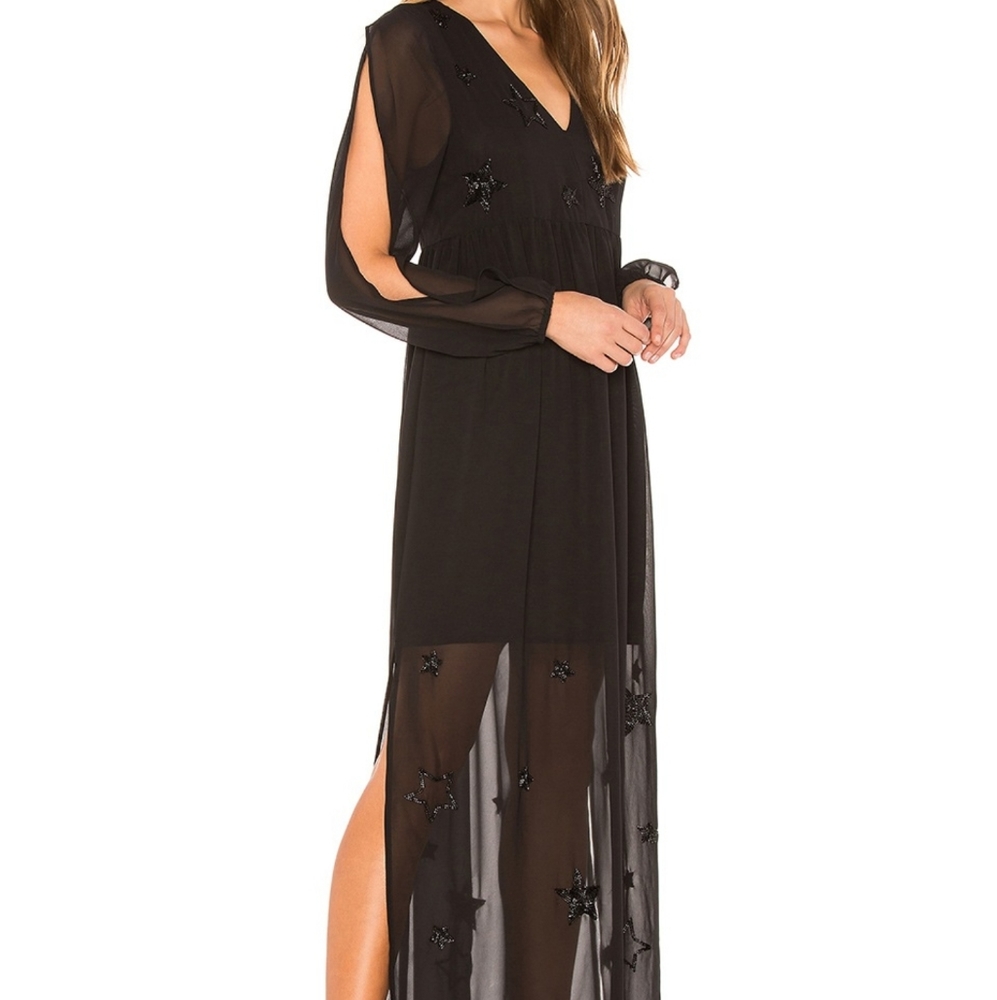 Chaser beaded star maxi dress